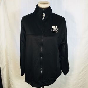 Women’s USA Olympic Black‎ Lightweight Jacket Sz-L